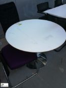 Circular Meeting Table, 900mm diameter, chrome base