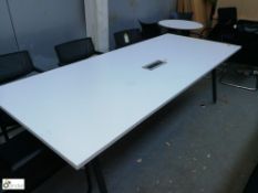 Herman Miller Meeting Table, 2400mm x 1000mm, with electric socket