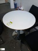 Circular Meeting Table, 750mm diameter, chrome base