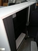 Steel 2-door tambour front Cabinet, 1000mm x 470mm x 1150mm