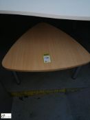 Light oak effect triangular Coffee Table, 710mm