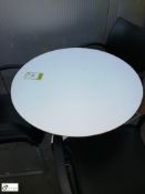 Circular Meeting Table, 750mm diameter, chrome base