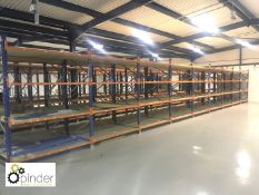 6 aisles 9 bays PS-2KL8516 Boltless Racking, each comprising 10 uprights, 72 beams, 36 chipboard