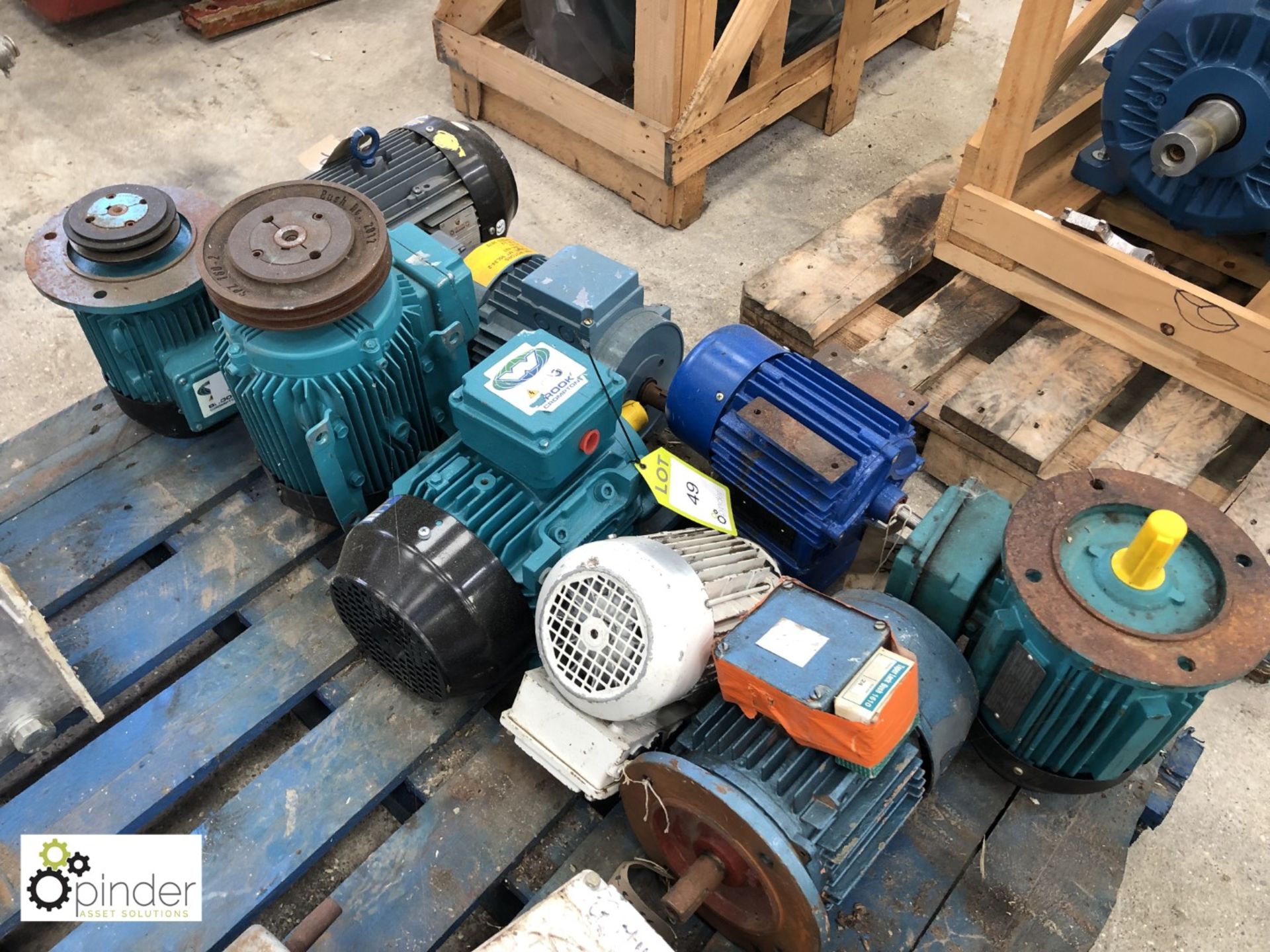 9 various Electric Motors (please note there is a £5 plus VAT lift out charge on this lot) - Image 2 of 2