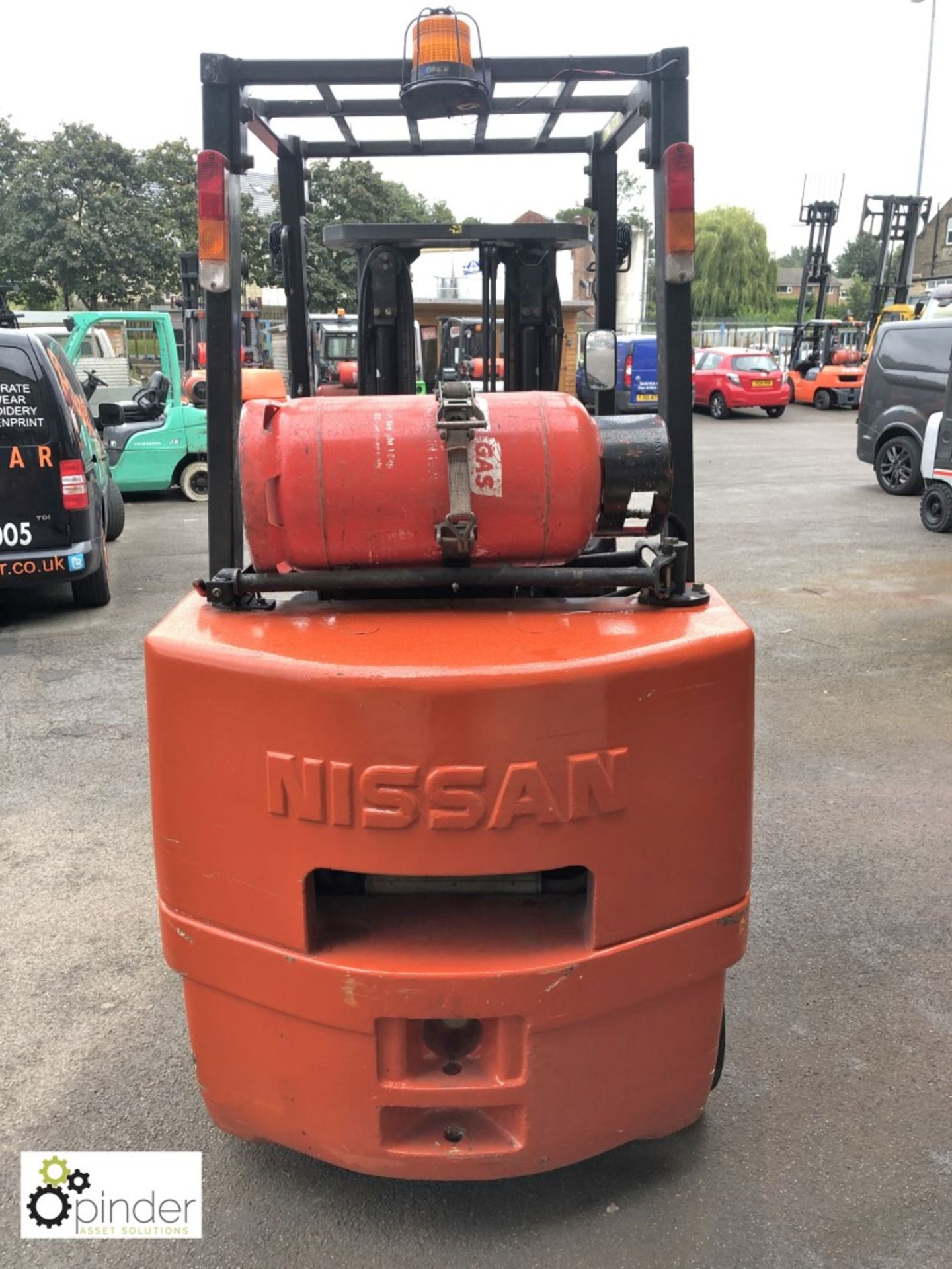 Nissan CUGJ 02P30U LPG Forklift Truck, 3000kg, 9446hours, triplex mast, side shift, 4th hydraulics - Image 5 of 11