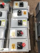 5 Isolation Boxes, 400volts (please note there is a £5 plus VAT lift out charge on this lot)