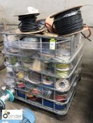 Stillage mixed Insulated Cable (please note there is a £5 plus VAT lift out charge on this lot)