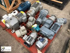 7 various Geared Motors and 6 Electric Motors, to pallet (please note there is a £5 plus VAT lift