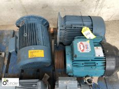 3 various Electric Motors, comprising 3kw, 7.5kw (please note there is a £5 plus VAT lift out charge