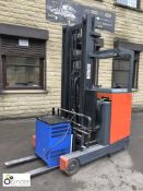 Toyota 6FBRE16 electric Reach Truck, 1440kg capacity, 2600mm closed height, 6000mm lift height,