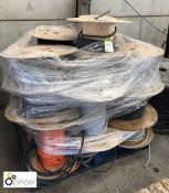 Stillage various reels Insulated Cable (please note there is a £5 plus VAT lift out charge on this