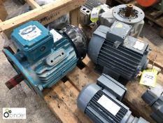 2 various Electric Motors, comprising 4kw and 5.5kw (please note there is a £5 plus VAT lift out