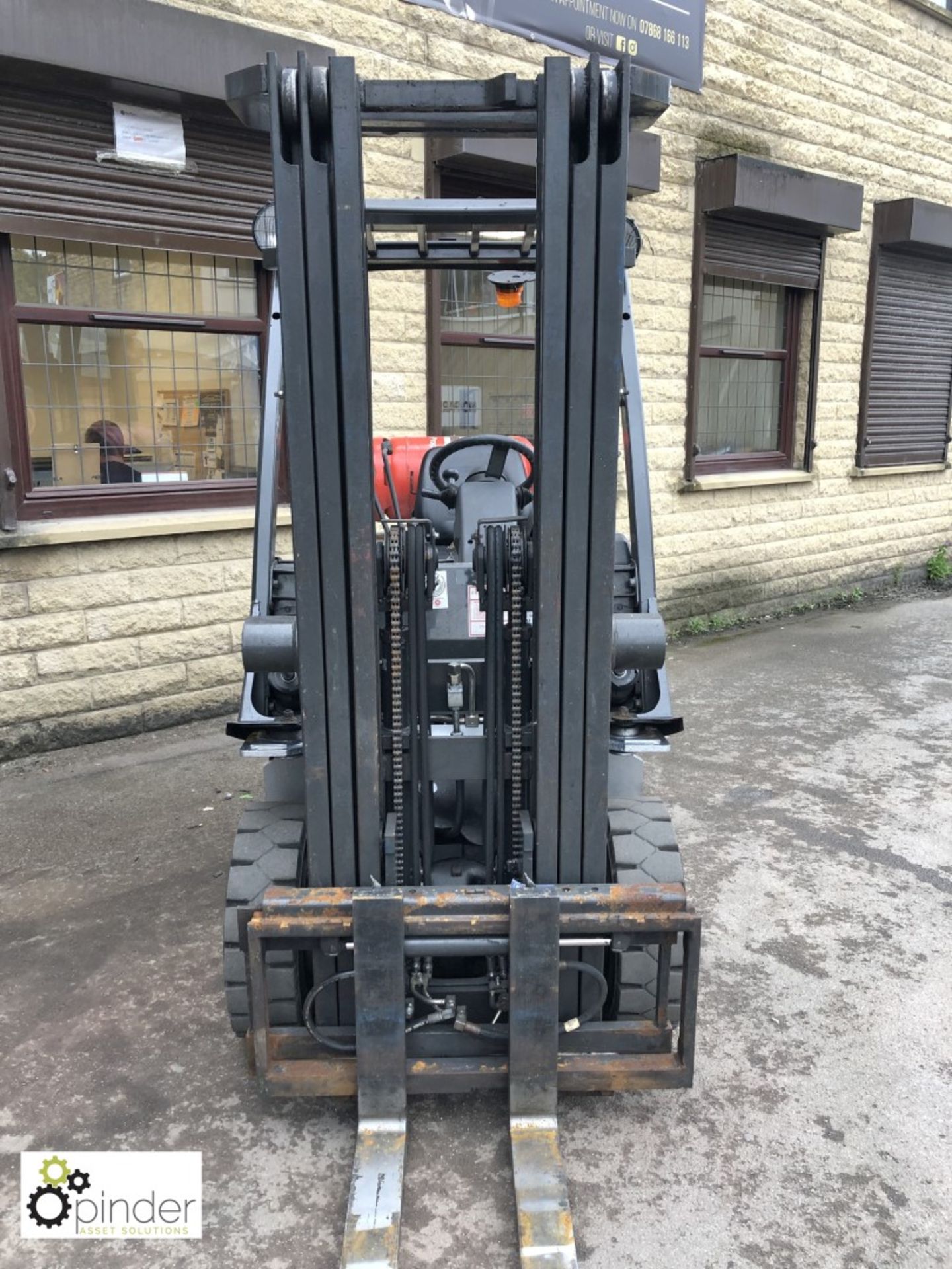 Nissan PIDI A18LQ LPG Forklift Truck, 1750kg capacity, 7056hours, triplex container spec mast, - Image 6 of 13