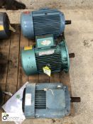 3 various Electric Motors, comprising 2 x 7.5kw and 5.5kw (please note there is a £5 plus VAT lift