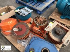 3 various Electric Motors and quantity Gear Covers (please note there is a £5 plus VAT lift out