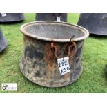 French antique copper Cauldron, 360mm diameter x