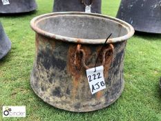 French antique copper Cauldron, 360mm diameter x