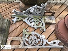 3 cast iron Wall Brackets from Victorian railway s