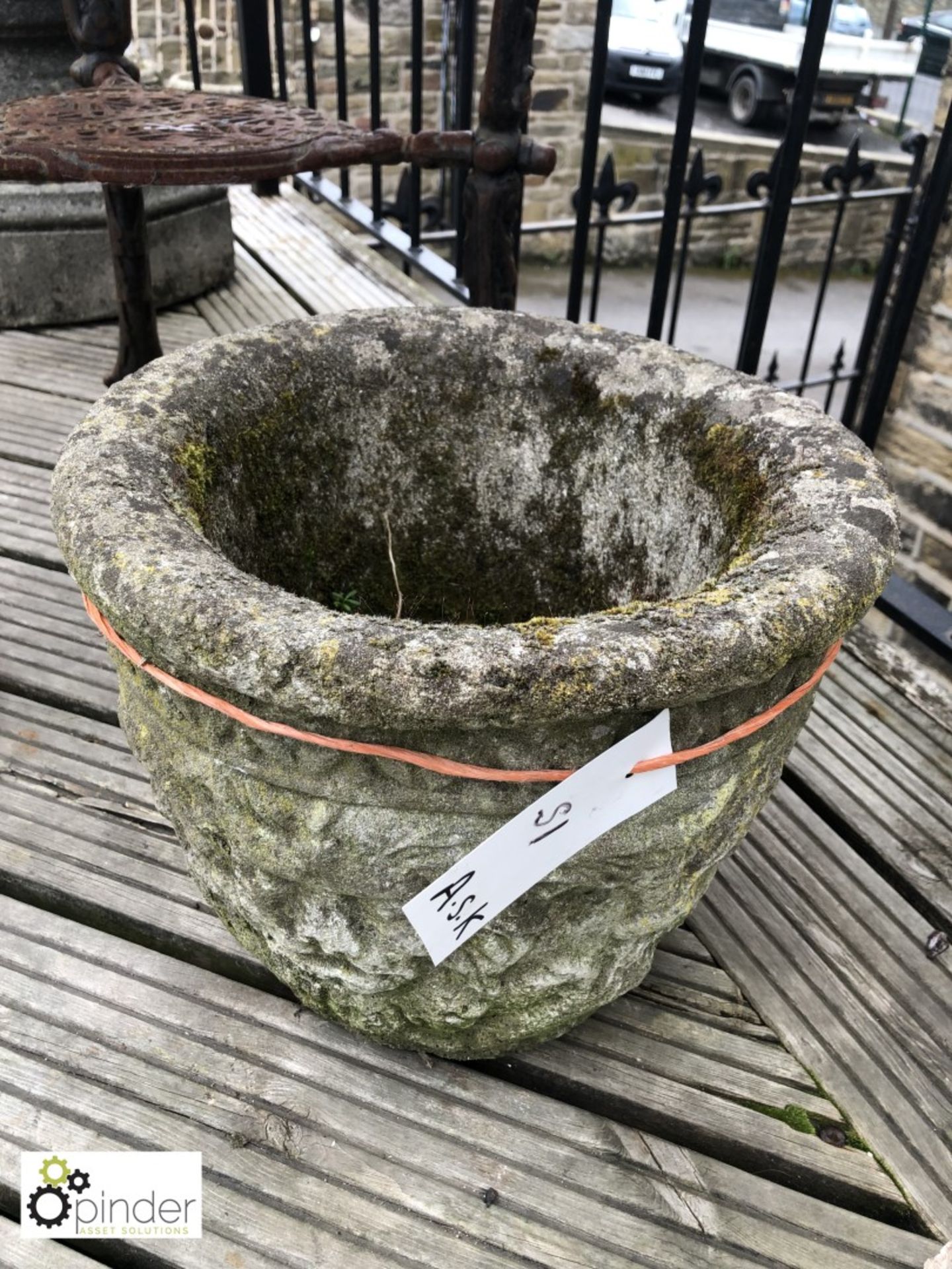 Reconstituted Stone Planter, mid 1900s