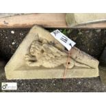 Carved Yorkshire Stone Plaque, mythical creature