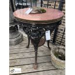 Cast iron Victorian Pub Table, manufactured by Lun