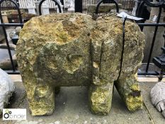 Carved limestone Elephant