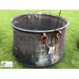 French antique copper Cauldron, 660mm diameter x