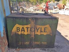 Batoyle Oil Tank and manual Dispenser, circa 1950s