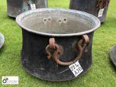 French antique copper Cauldron, 445mm diameter x