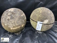 Pair of Victorian Yorkshire Stone Balls