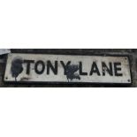 Aluminium Street Sign “Stoney Lane”