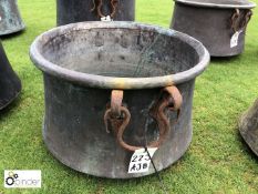 French antique copper Cauldron, 460mm diameter x