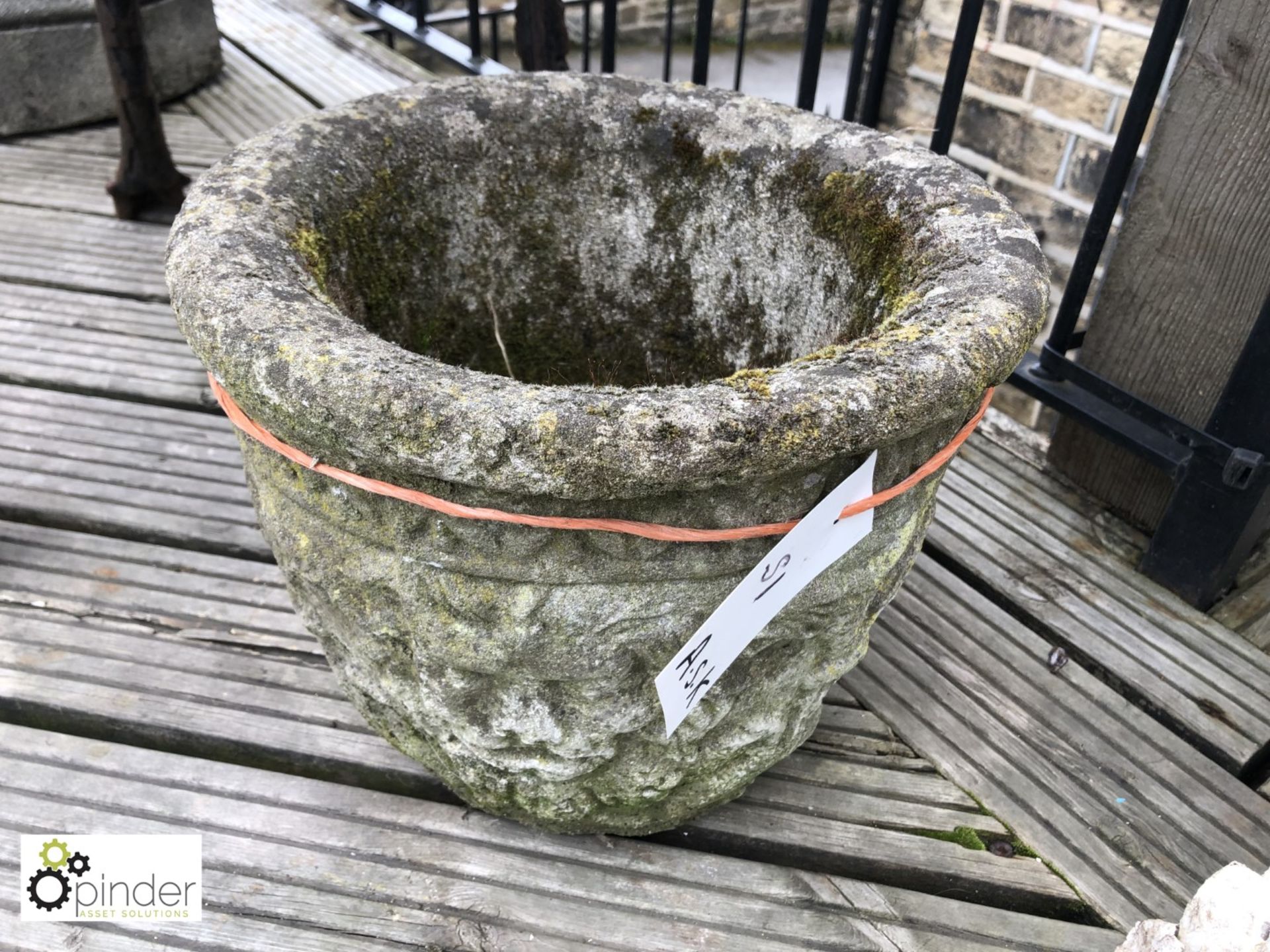 Reconstituted Stone Planter, mid 1900s - Image 2 of 2