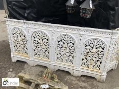 Cast iron Victorian Hallway Console Table Radiator Cover, 2700mm total width x 920mm tall