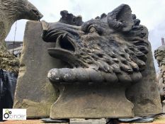 Yorkshire Stone Plaque of a Stone Boar representin