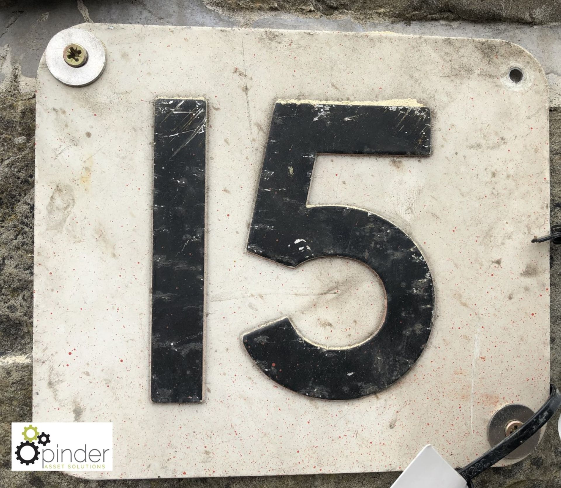 Aluminium Number Plaque “15”