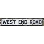 Aluminium Street Sign “West End Road”