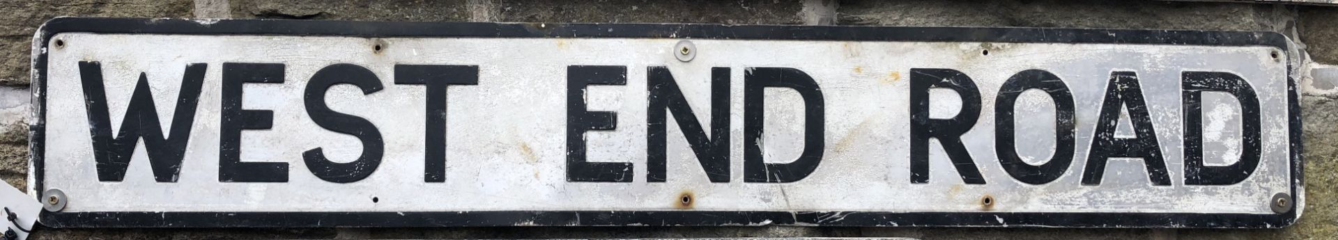 Aluminium Street Sign “West End Road”