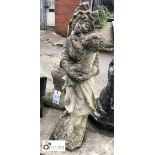 Reconstituted Stone Mother and Baby Statue, mid 19