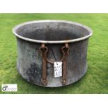 French antique copper Cauldron, 670mm diameter x
