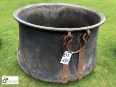 French antique copper Cauldron, 690mm diameter x