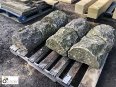 Pallet half round Wall Tops (please note this lot is located at The Yard, Woodhead Road, Berry Brow,