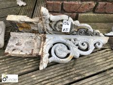 Pair of Victorian cast iron Brackets, from a railw