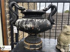 Cast iron Vase with serpent handle featured in Coa