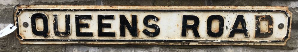 Cast iron Street Sign “Queens Road”, dated 1907