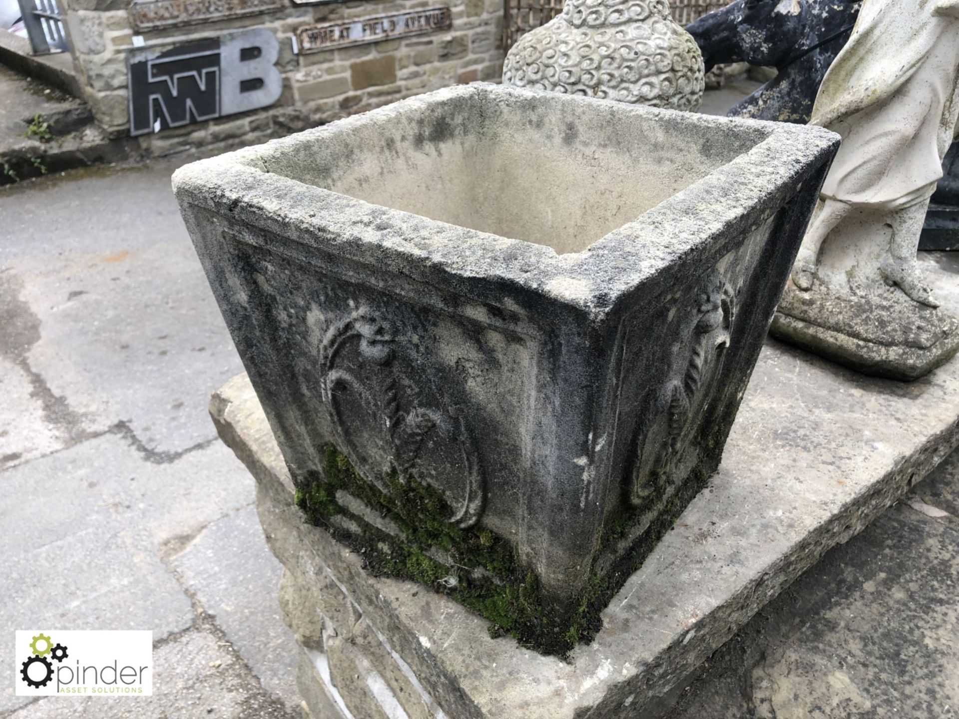 Reconstituted Stone Planter, mid 1900s - Image 2 of 2