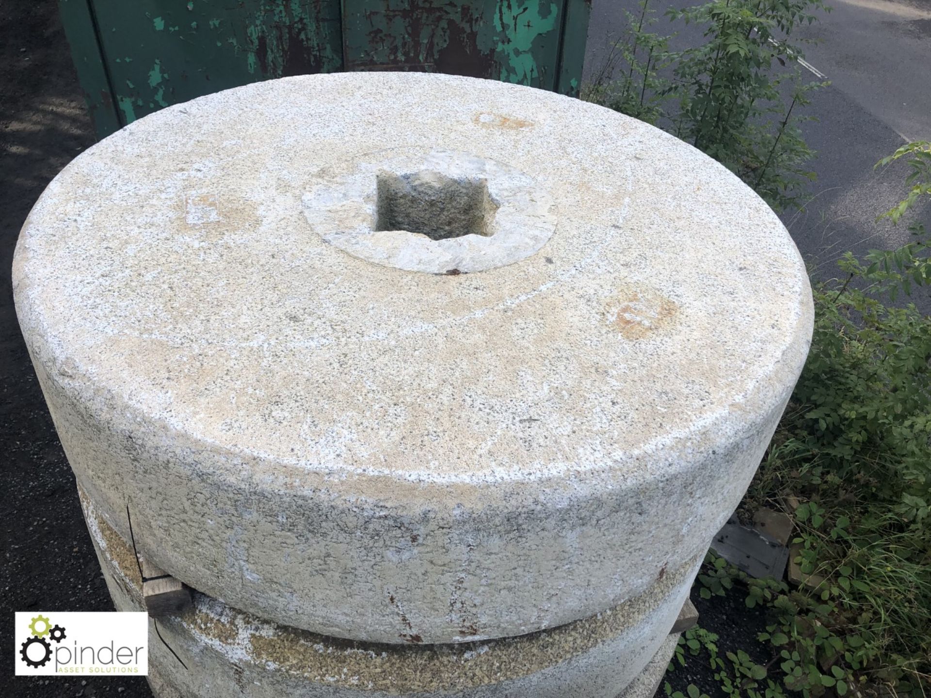 Granite Mill Stone, 1650mm diameter x 440mm deep (please note this lot is located at The Yard,