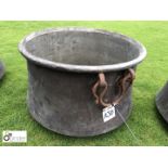 French antique copper Cauldron, 500mm diameter x