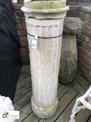 Fluted Portland Stone Pedestal attributed to T H White, 1150mm tall