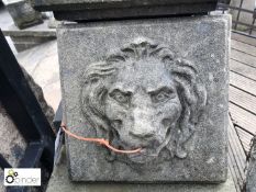 Reconstituted Lion Mask Wall Fountain, mid 1900s